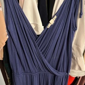 Royal blue faux wrap maxi